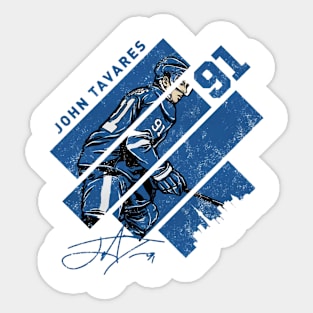 John Tavares Toronto Stripes Sticker